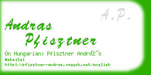 andras pfisztner business card